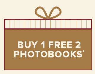 BUY 1 FREE 2 PHOTOBOOKS*